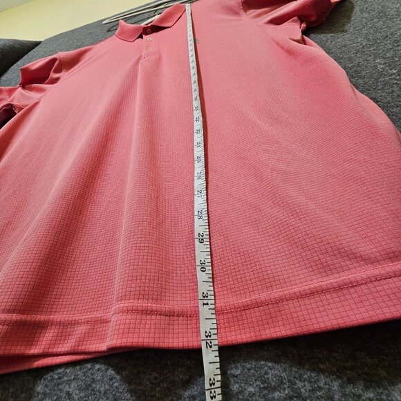 Izod Gold Polo Shirt Mens Size XXL Pink Logo Collared Short Sleeve Pullover - Picture 10 of 16